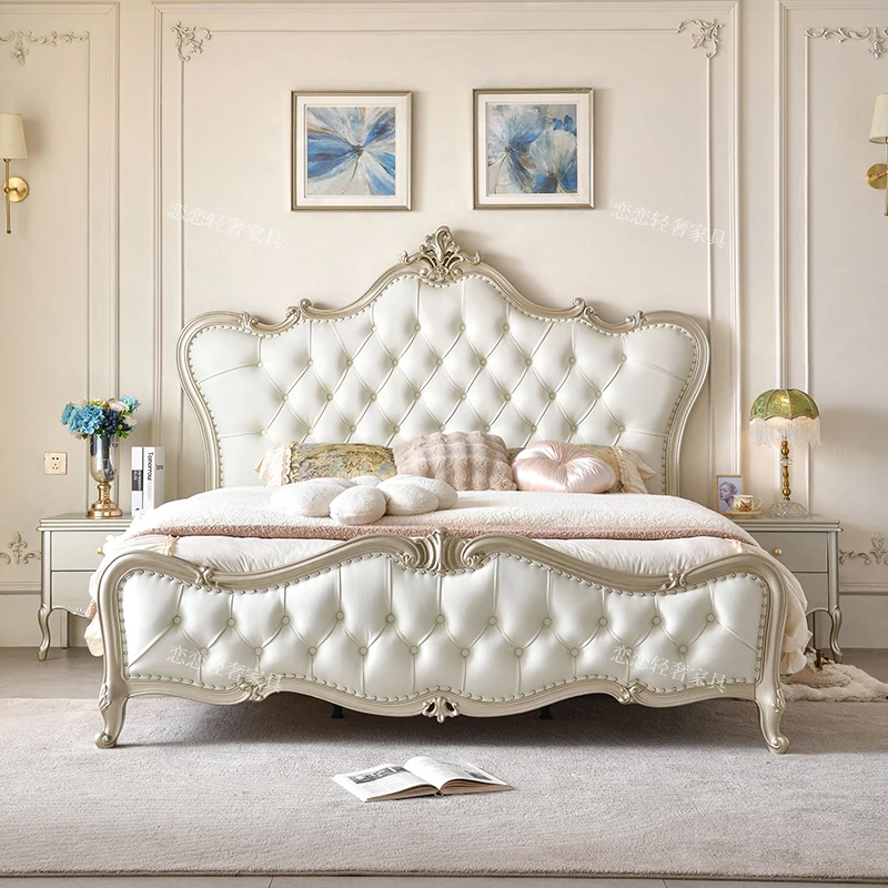 

Classic Frame Bed Apartment High Quality Wedding Master Bedroom Create Bed Princess Design Simple Muebles Bedroom Furniture