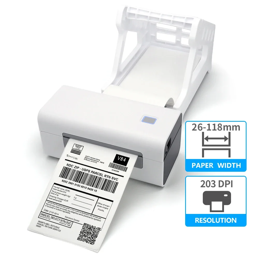 100MM Mini Portable Wireless Label Sticker Thermal Printer Waybill Label Thermal Printer Mini Impresora Portatil