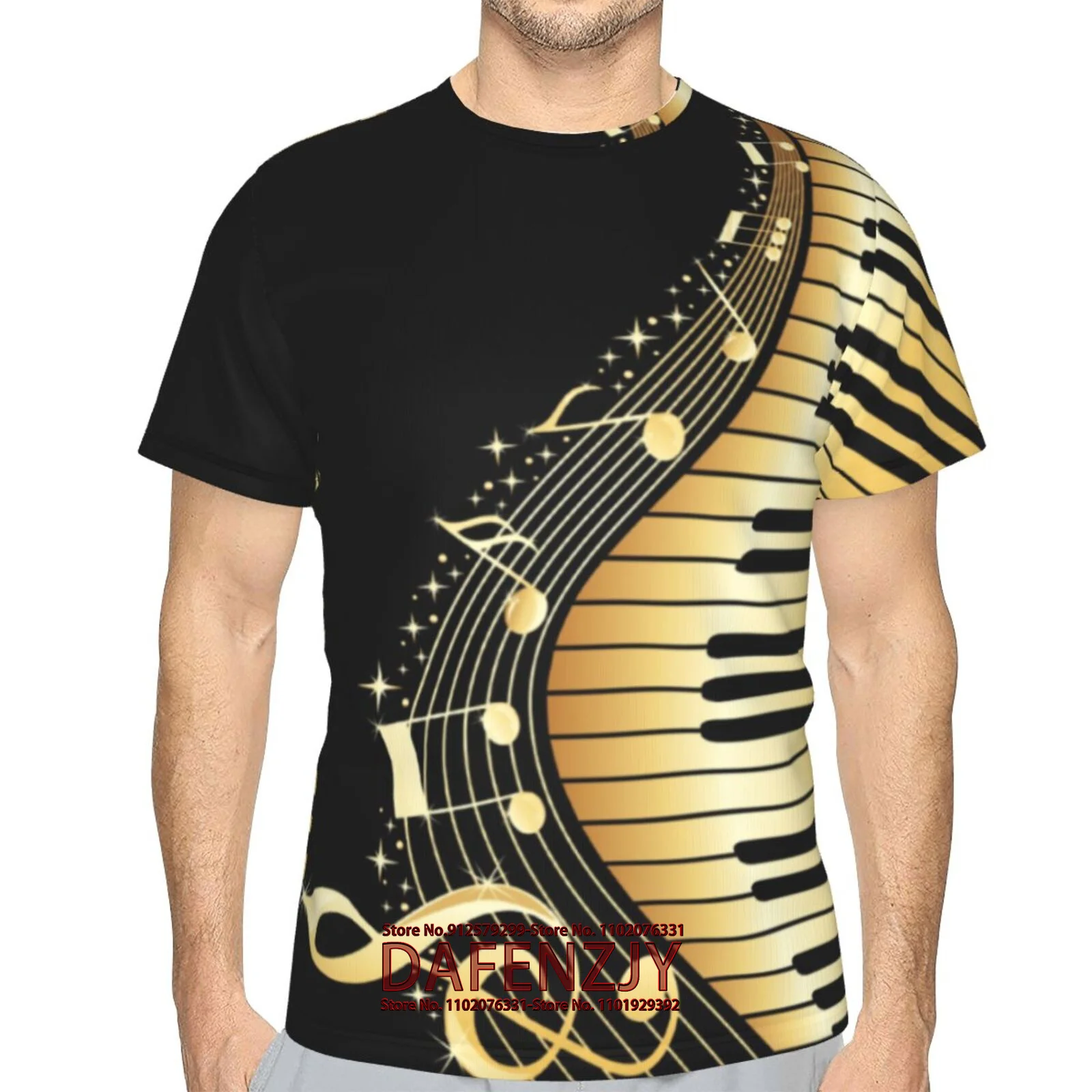 Summer Men's T Shirt Casual Loose Tops Fashion Color Contrast Print T Shirt For Men Funny 3D Tee Street Trend Clothes