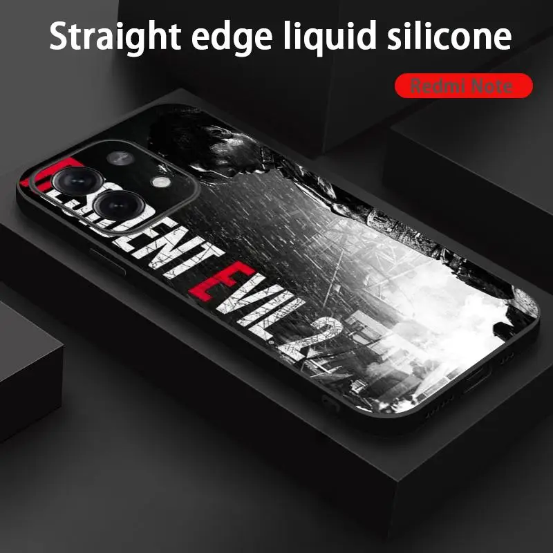 Classic Evil Umbrella Hot  pattern Phone Case For Redmi Note 14 13 12 11 Pro Plus S 5G 14C A3 Soft Black Phone Cover view 2