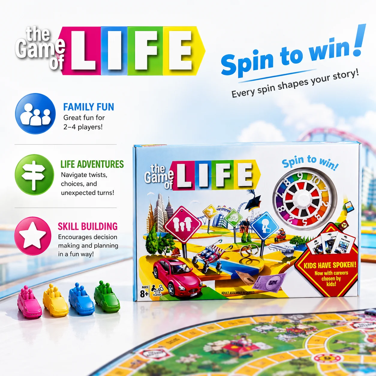 Party Games Spin The Wheel - Gioco da Tavolo di Simulazione della