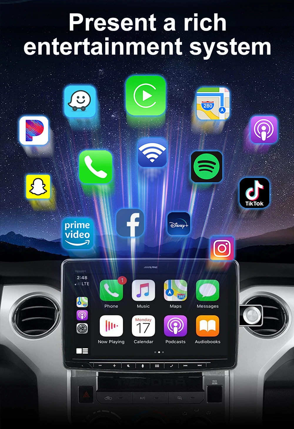 LEHX Android 14 Cars Smart Ai Box Wired to Wireless Carplay
