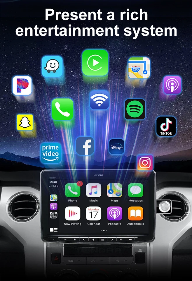 LEHX Android 14 Cars Smart Ai Box Wired to Wireless Carplay