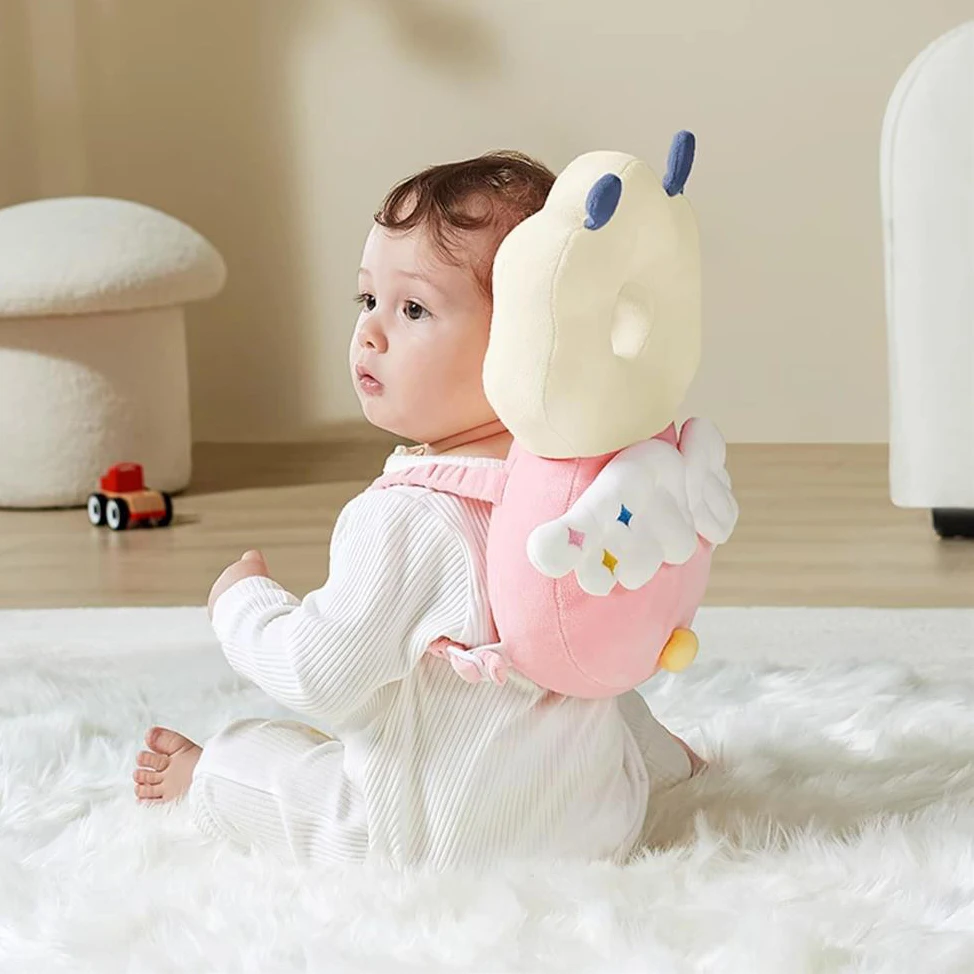 2024 Baby Head Protector Backpack Soft Cartoon Baby Pillows Pad Cushion Head Security Protection Crawl Walk Toddler Headrest