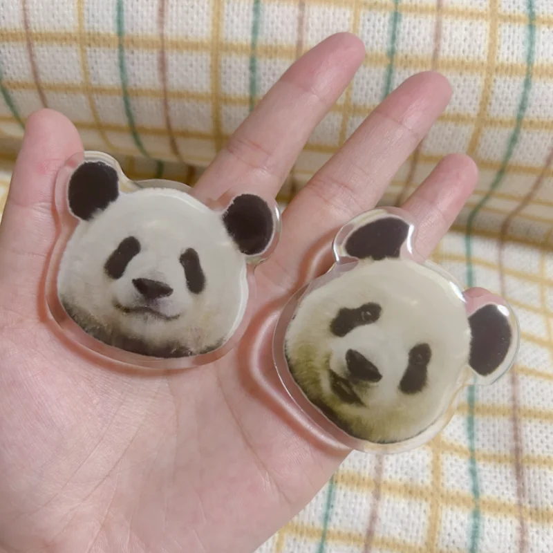 2PCS Cute Panda Phone Grip Cell Phone Bracket 360° Rotating Panda Phone Holder Menglan Feiyuan Phone Grip