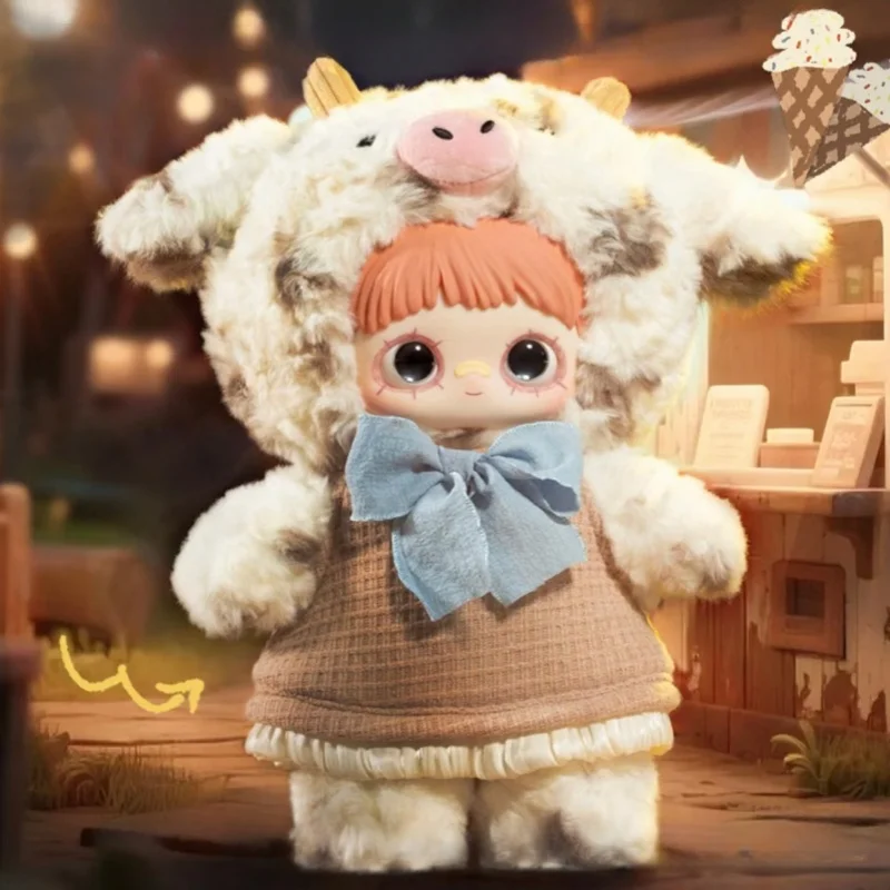 새로운 정품 메이메이 파크 유적 시리즈 400% 블라인드 박스 대형 비닐 플러시 장난감 테이블 장식품 소녀 선물