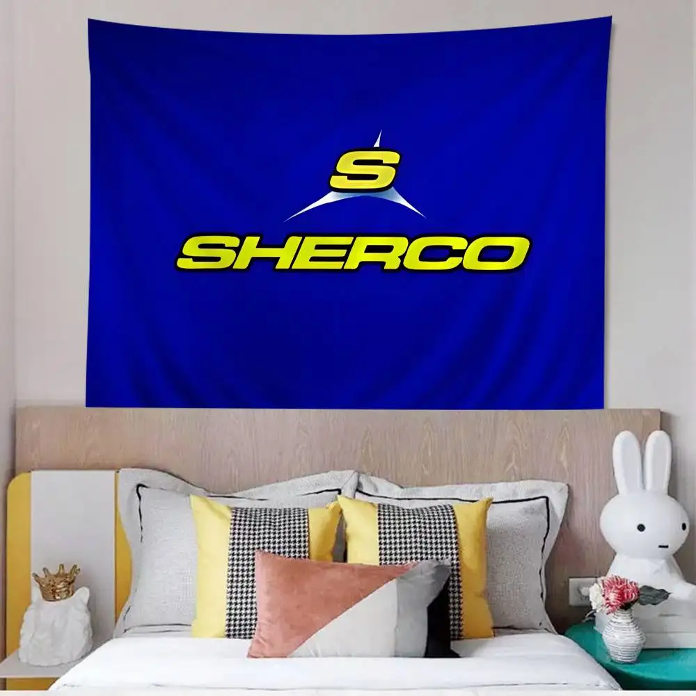 S-Sherco LOGO Hanging Bohemian Tapestry Hanging Tarot Hippie Wall Rugs Dorm Japanese Tapestry