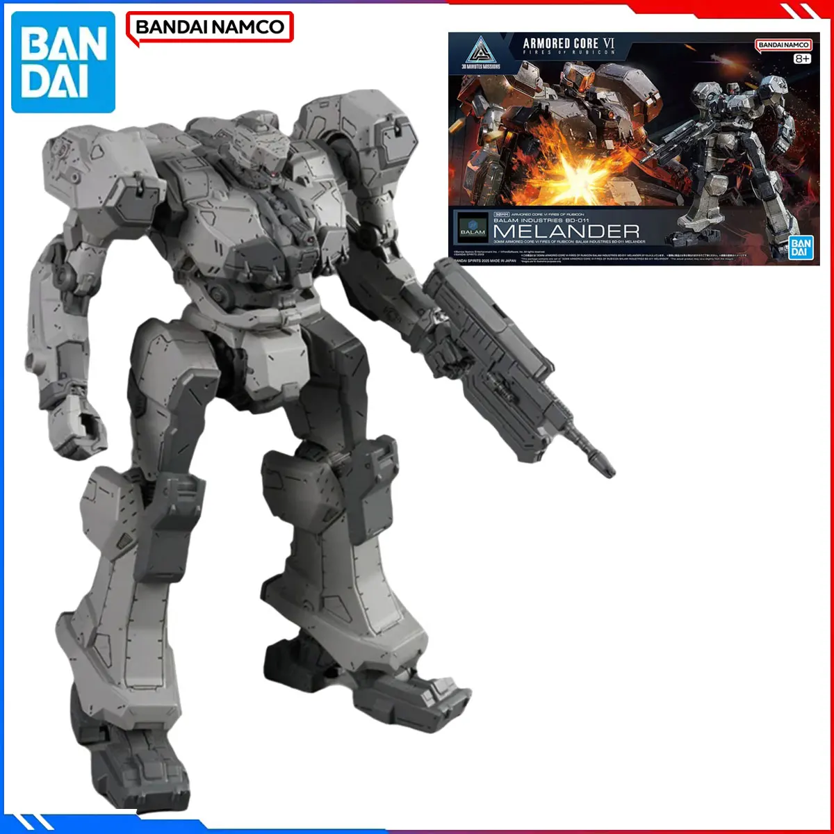 

Genuine Bandai Original Armored Core 6 Figure Model Kits 30MM 1/144 Anime Figures Melander Action Model Christmas Toys Gift