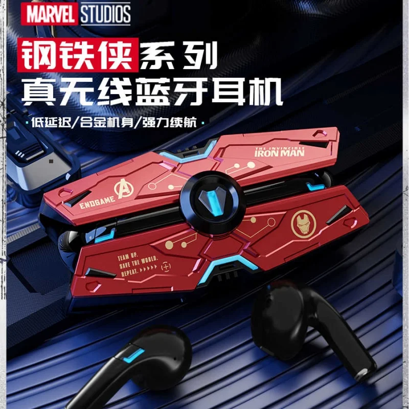 

Genuine Marvel Iron Man Captain America And Black Panther Co-Branded True Wireless Bluetooth Headphones Disney E-Sports Game Boy