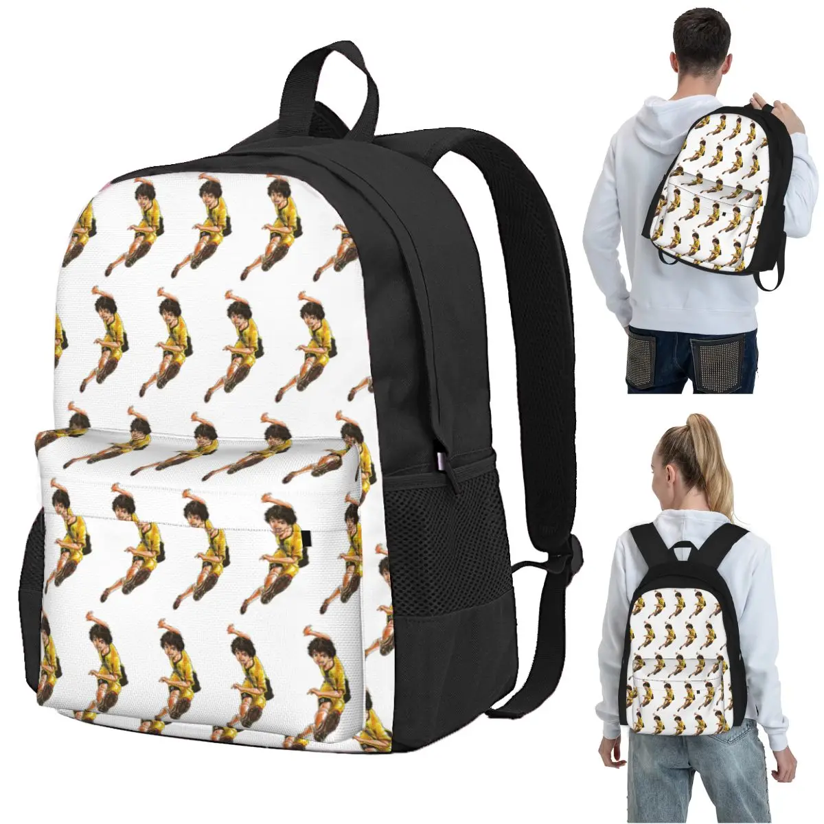 

Ashito Aoi Cute Fuuny Design Ashito Aoi Backpack Student BookBag Children School Bag Computer Shoulder Bags for Men Women