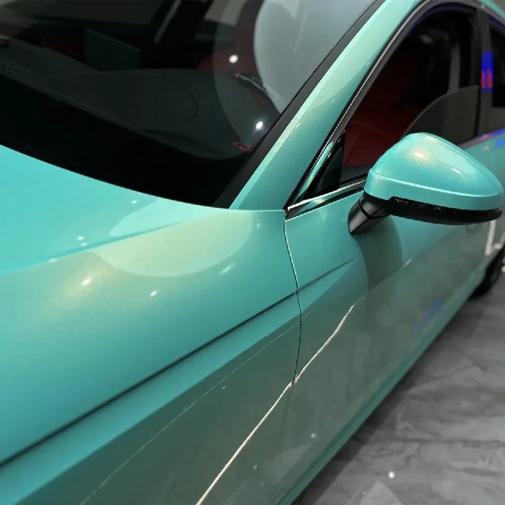 سيارة الفينيل التفاف ملصق سوبر ماجيك تيفاني لون تغيير فيلم دراجة نارية ملصق مائي ضبط السيارات أطقم متوفرة بأبعاد مختلفة