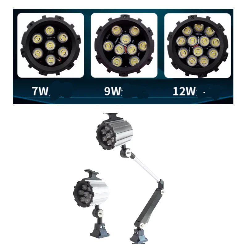 7W 9W 12W CNC Machine LED Light 12V 24V 36V 110V 220V  for Industrial Tool Working Light Lamps Long Arm Folding Lights