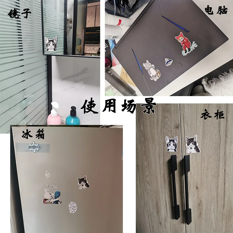 Yuko Higuchi Cute Cat Stickers Waterproof Funny Cartoon Animal Phone Case Luggage Fridge Kids Toy Personality Wall Sticker