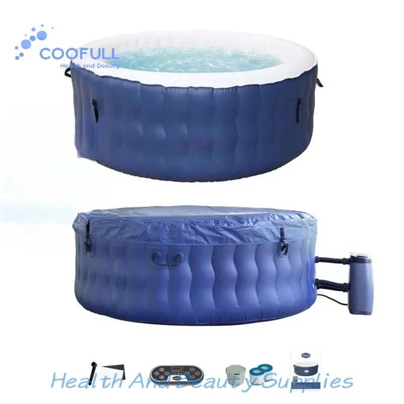 Coofull High-Quality Swim SPA Pool Outdoor,1.8m/1.95m Jacuzzi Inflatable Hotel Villa Garden,Inflatable Bathtub for Adults