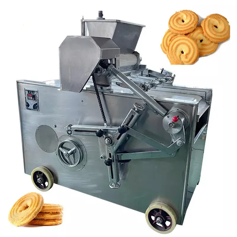 Semi Automatic Dough Dessert  Biscuits and Cookies Making Machine Small Pastry Fortune Cookie Cutter Forming Machine