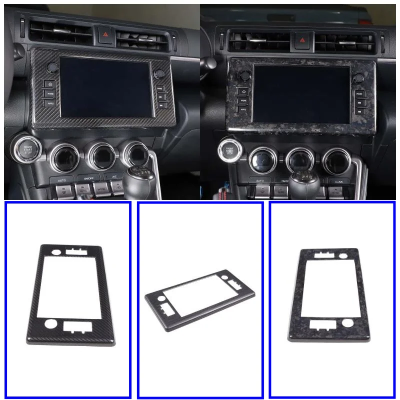 

Carbon Fiber Accessories For Toyota 86 Subaru BRZ 2022-2023 Car Center Control GPS Navigation Screen Frame Trim Decorate Cover