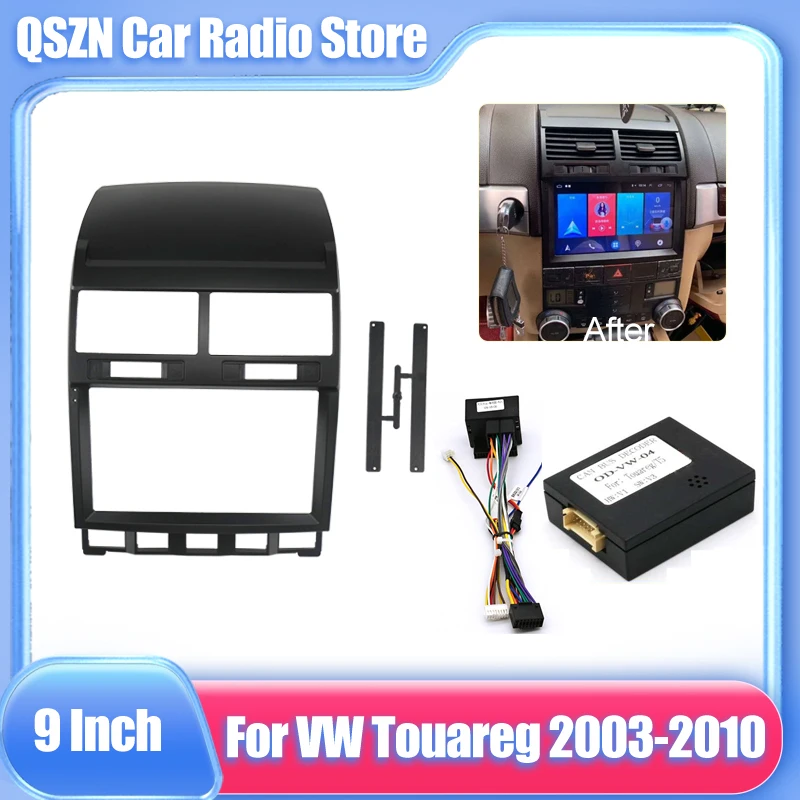 

2 Din радиоприемник для VW Volkswagen Touareg 2003-2010, установочный комплект для монтажа звуковых стереопанелей, переходник для рамки отделки