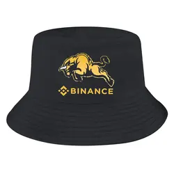Binance Bucket Hat BNB Crypto Coin Men's Women's Fisherman Cap Hip Hop Beach Sun Fishing Hats