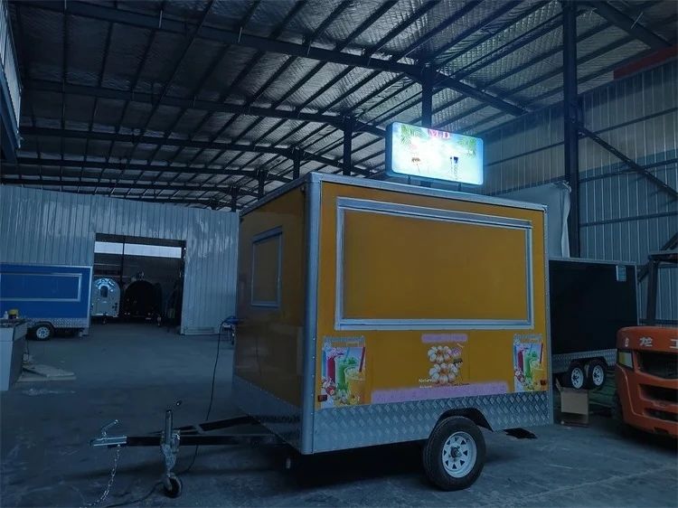 

Mobile Fast Food Truck Snack Food Trailer Truck Purchase Electric Square Trailer for Food Service