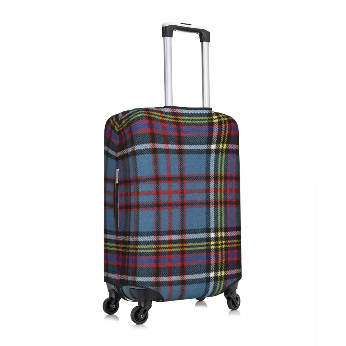 Tartan Xadrez Capa De Bagagem, Geométrica Guingão Protetor, Mala De Viagem, Capa Protetora, Moda Moderna, 18-32"