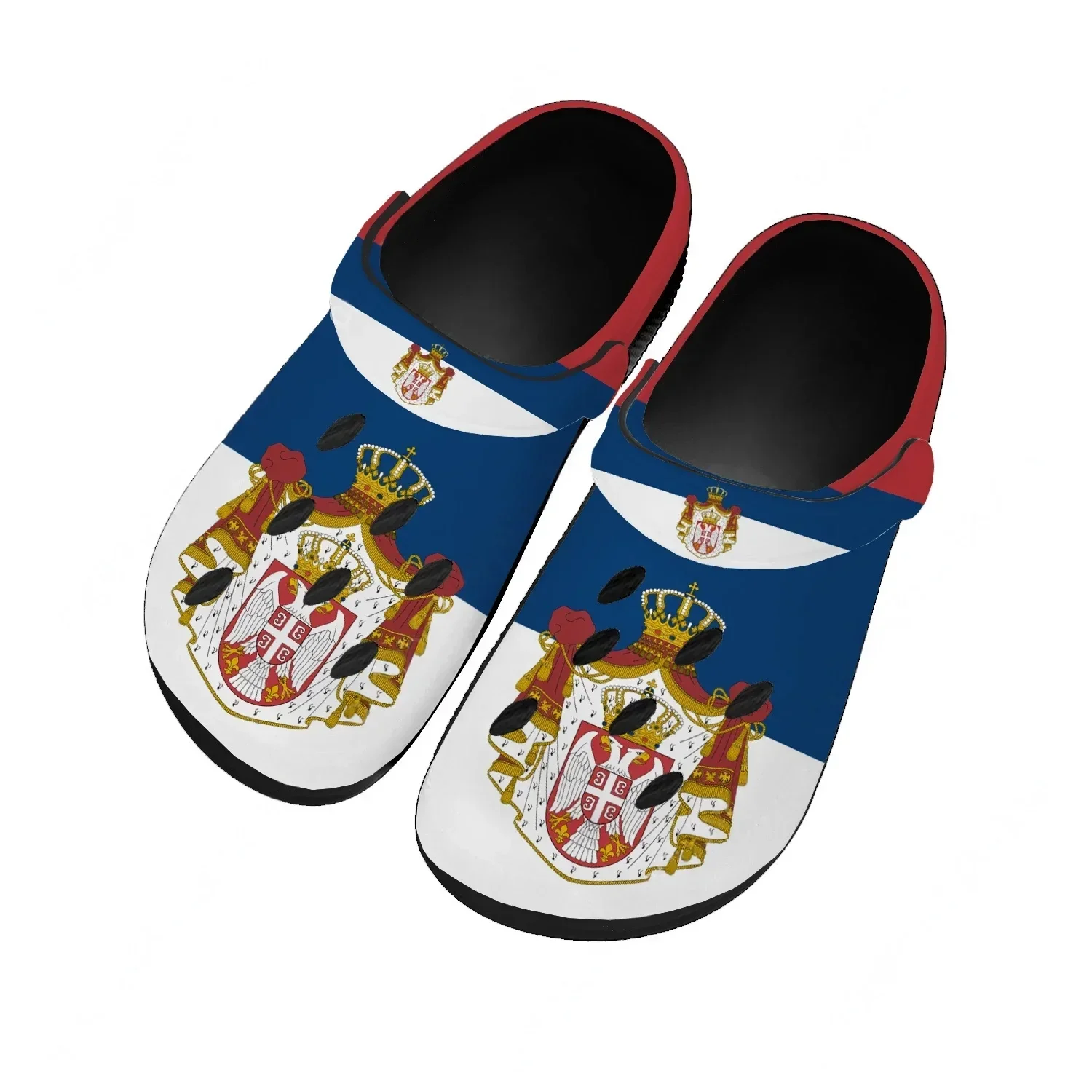 Serbia National Flag Water Shoes Men Women Teenager Comfortable Home Garden Clogs Custom Sandals Beach Breathable Hole Slippers