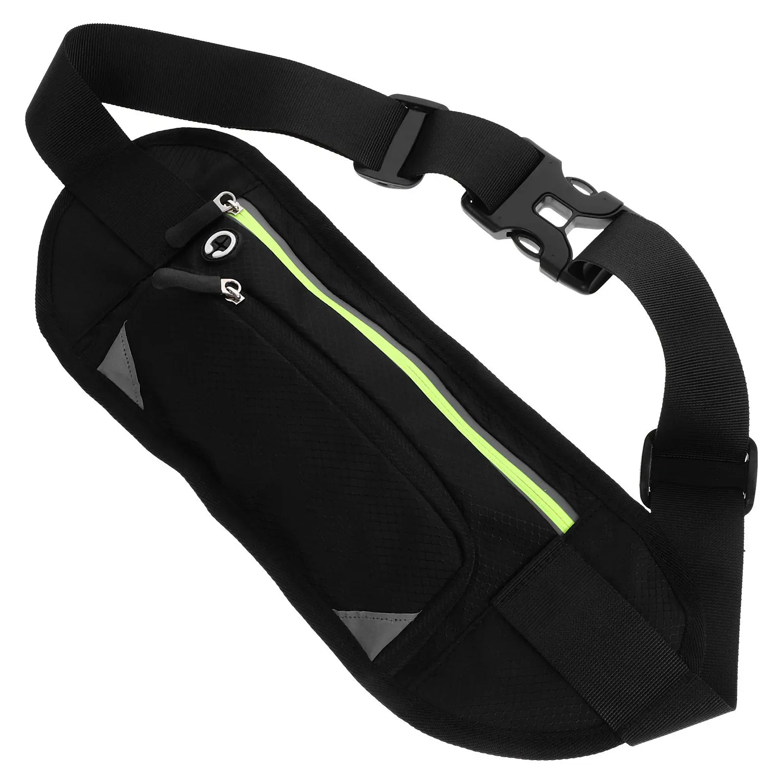 

Спортивная поясная сумка-бананка из легкого прочного нейлона на молнии для телефона до 6 дюймов, для бега, походов, путешествий