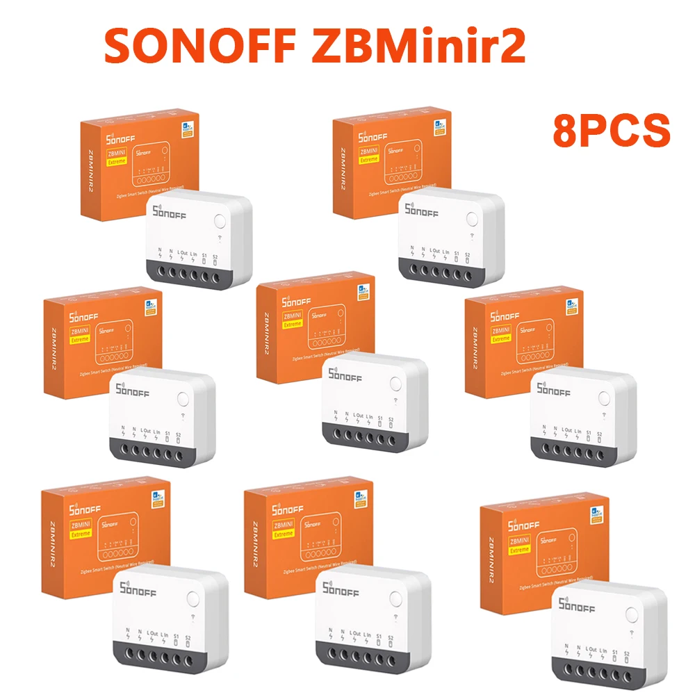 SONOFF ZBMinir2 Zigbee Mini Smart Switch Neutrale Draad Vereist eWelink Interruptor inteligentes Zigbee Schakelaar Smart Home Module
