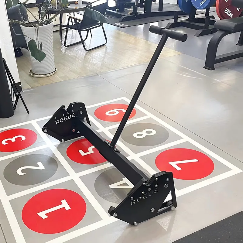 Giant Piece Changer Hard Pull Bar with Wheel Movable Jack Commercial Barbell Bar Piece Changer