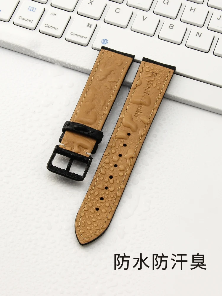 For Fila FLM38-793 737/FLL38-794 737 Men and Women Couple Genuine Leather Watch Band 18 20mm