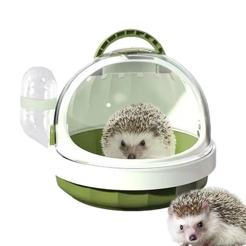 Small Pet Carrier with Water Feeder Hamster Travel Cage for Guinea Pig Hedgehog Pet Bag Ferret Accessories Portable Travel Case