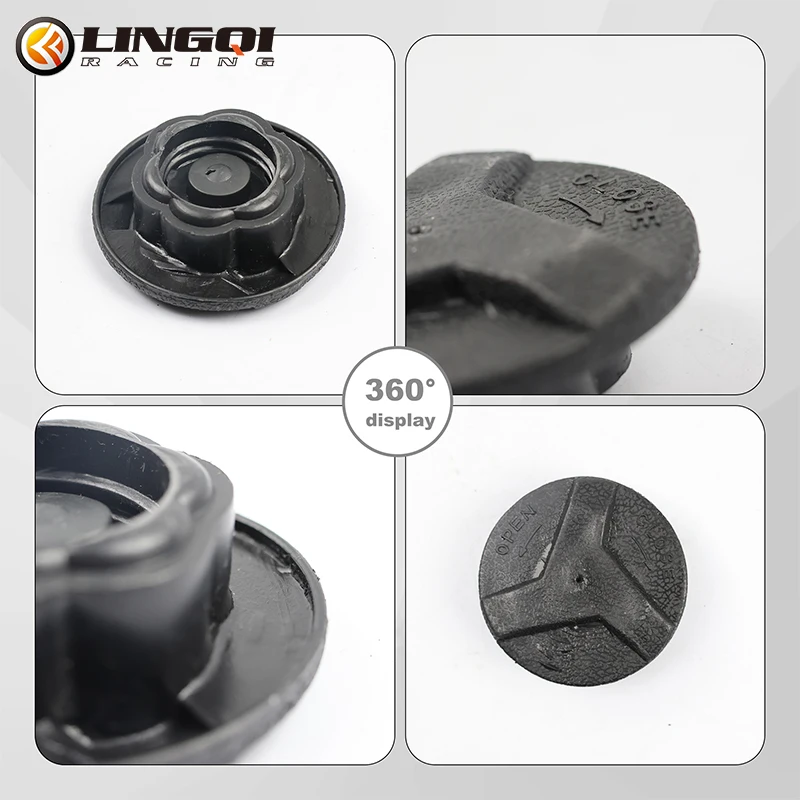 ONLEETPP Motorcycle Accesserio Black Plastic 49cc Fuel Petrol Tank Cap Cover for Off-road Mini Moto Motorcycle Race Racing Track