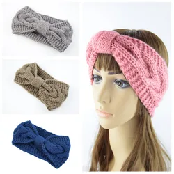 New in Plush Thick Wool Knitting Sports Headband Autumn Ear Protection Ear Warmer Women Thermal Insulation Cold Proof Head Cover