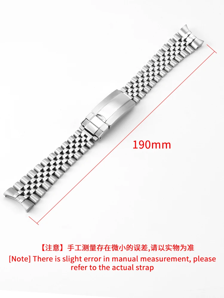 For Rolex High Quality Antirust Solid Curved Interface Stainless Steel Log 20mm Replace Men\'s Waterproof Watches Accessories