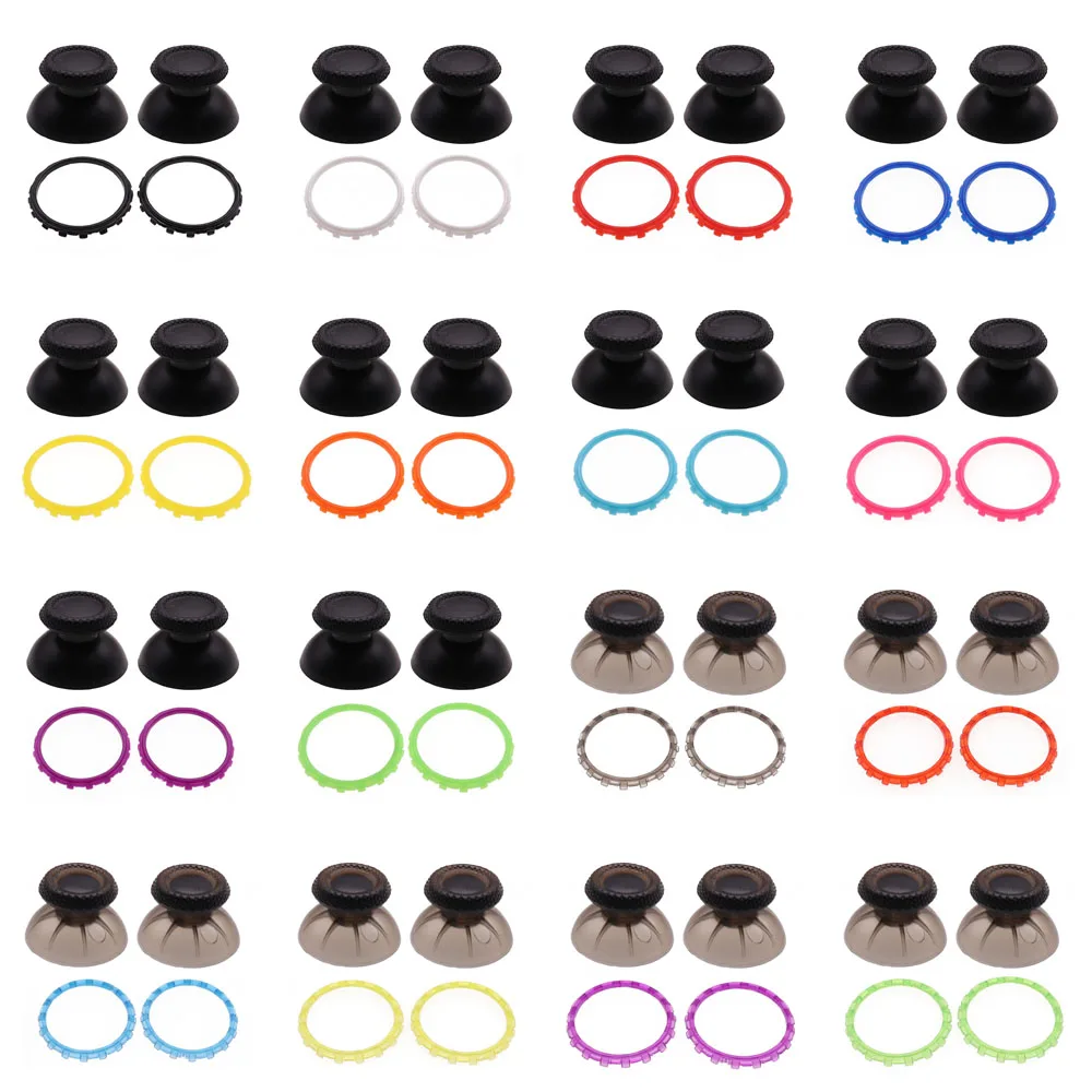 

1Set Analog Cover 3D Thumb Sticks Joystick Thumbstick Mushroom Cap For Sony PS5 & with Accent Rings