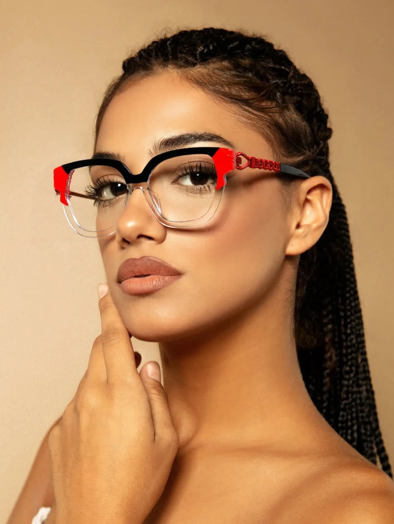Hochsichtbare Cat-Eye-Brille – Unisex, vielseitige, blaues Licht blockierende, schlichte Brille
