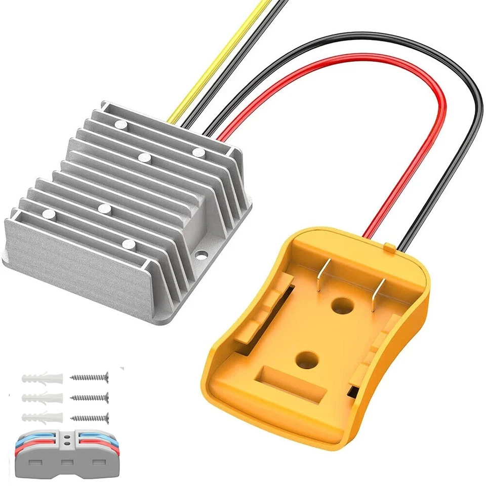 Step Down Converter for Dewalt 20V to 12V Adapter Power Wheel Battery Adapter DC 12V 20A 240W Inverter Automatic Buck Converter view 2
