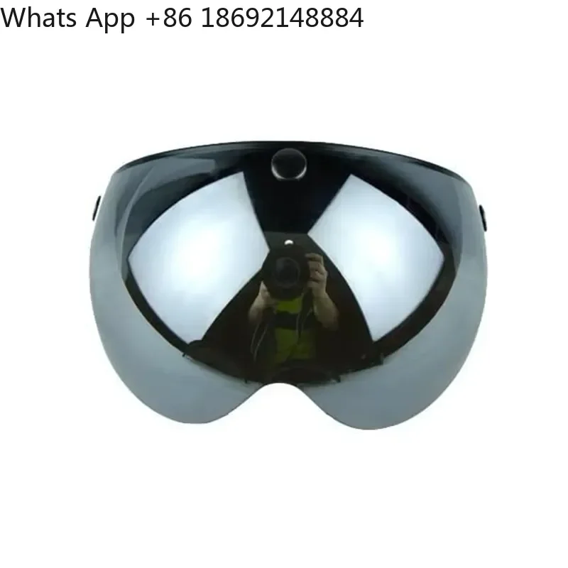 

Vintage 3/4 Half Helmet Lenses for Three-button Motorcycle Helmet 3-snap Half-open Retro Motorcycle Helmet Lenses