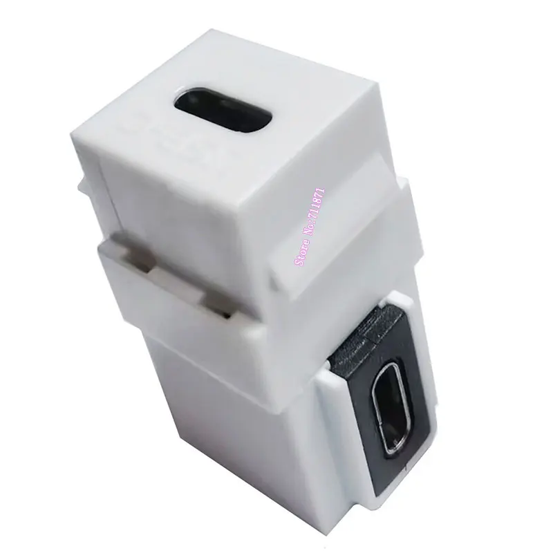 Ângulo direito cotovelo tipo usb c keystone adaptador conector 90 graus usb3.1 tipo-c fêmea para fêmea acoplador de tomada para tomada de parede