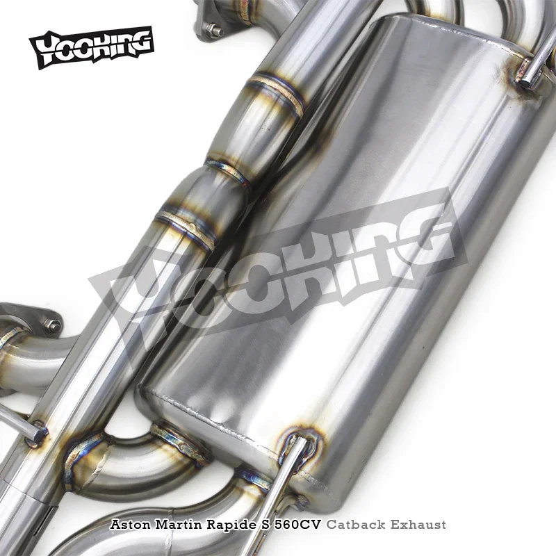 Aangepaste Kwaliteit As Uitlaat voor Aston Martin Rapide S 560CV 2013-2018 Rvs Auto Ventield Uitlaatsysteem
