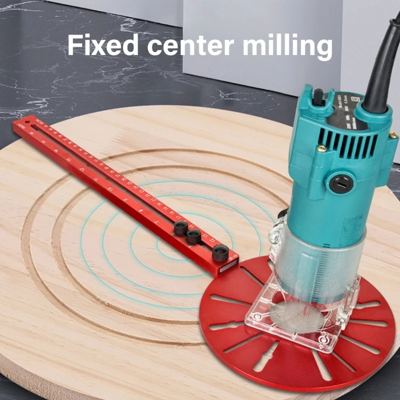 حامل دعم ثابت 652F مع قوالب ثقب متعددة القطر أداة تجديد المنزل لأجهزة توجيه الخشب والنقش #4