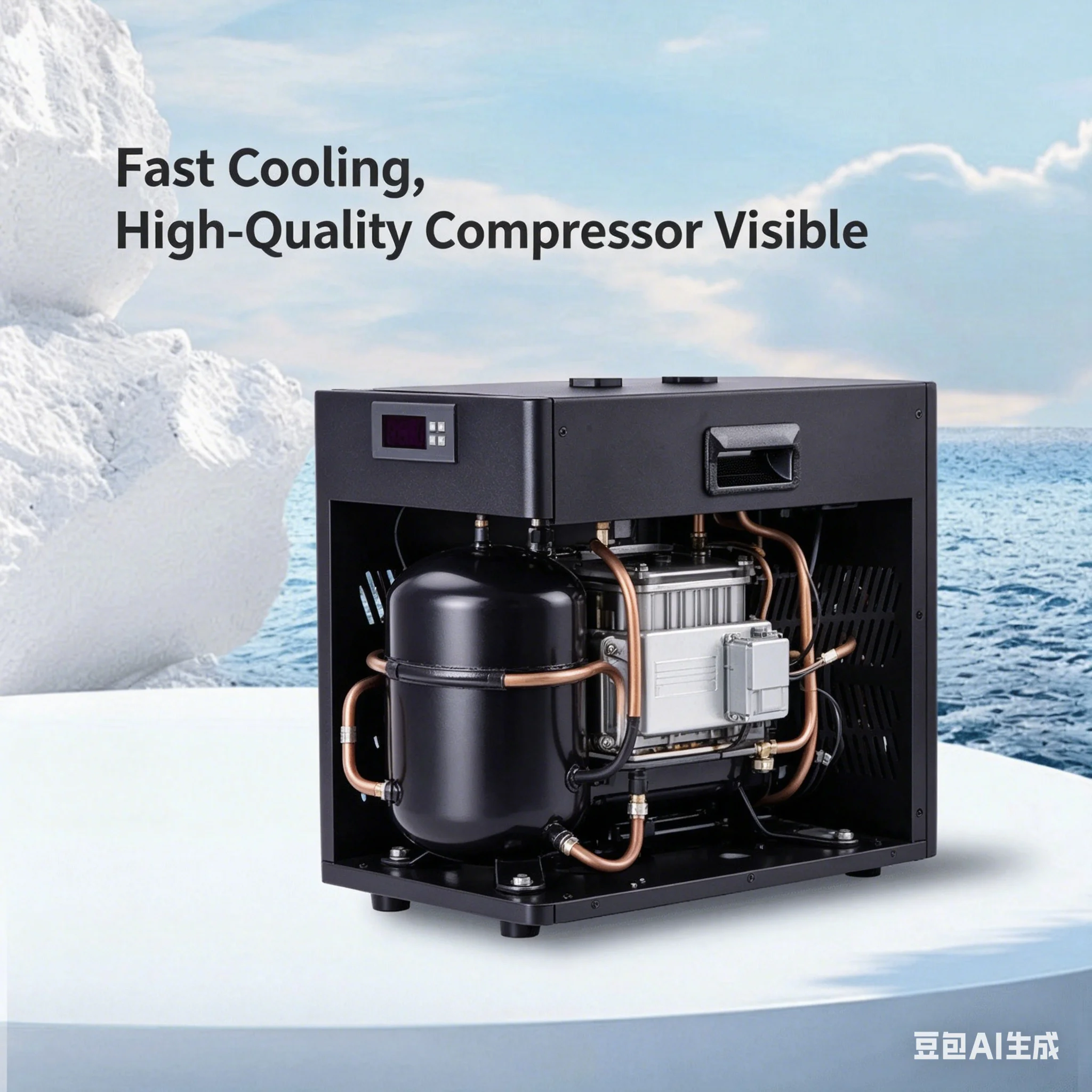 Mini Aquarium Cold Water Chiller Home Aquatic Refrigeration Machine Quiet Cooling Refrigerator Mini Compressor Water Cooling Chi