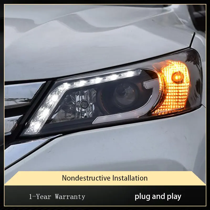 

Front Light For Honda Accord G9 2013-2015 Head New Design Headlight Turn Signal Lamp HID High Configure LED DRL Tool Accessories