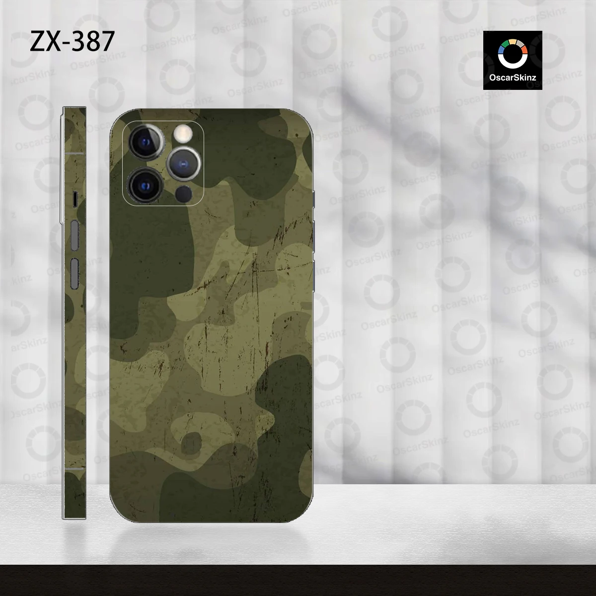 OscarSkinZ Wrap For iPhone 16 Pro Max Sticker 15 14 Plus Back Film 13 12 Mini Protective Decal Side Frame Back Protector