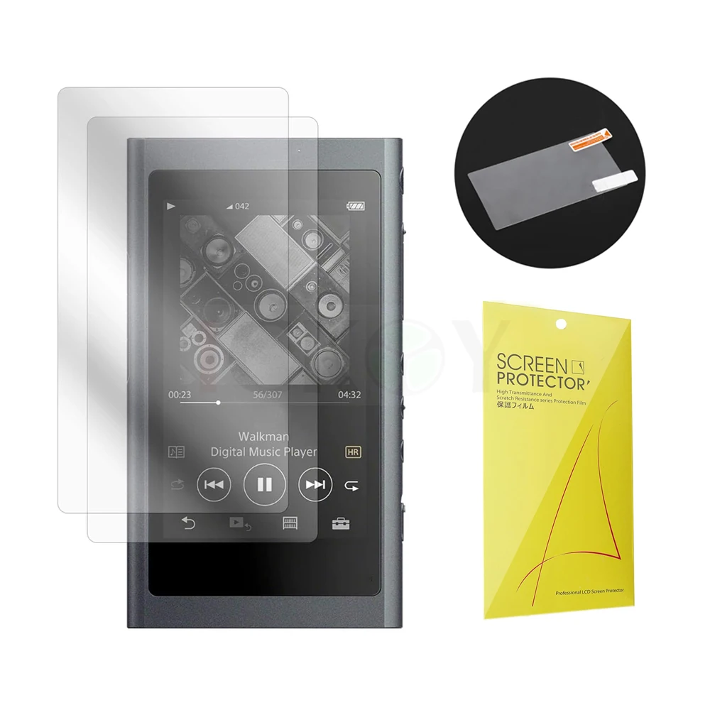 Película protectora de pantalla para Sony Walkman NW-A105 NW-A55 NW-A45 Accesorios para reproductor de MP3 (2 películas)