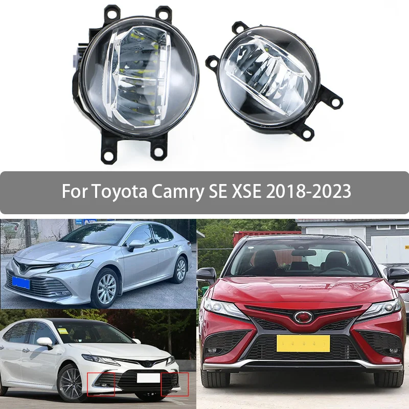 Pair Left&Right Fog Lamp Assembly LED For Toyota 2015 2016 Lexus 2013 -2016 Front Bumper Anti Fog Light 8121048050 8122048050