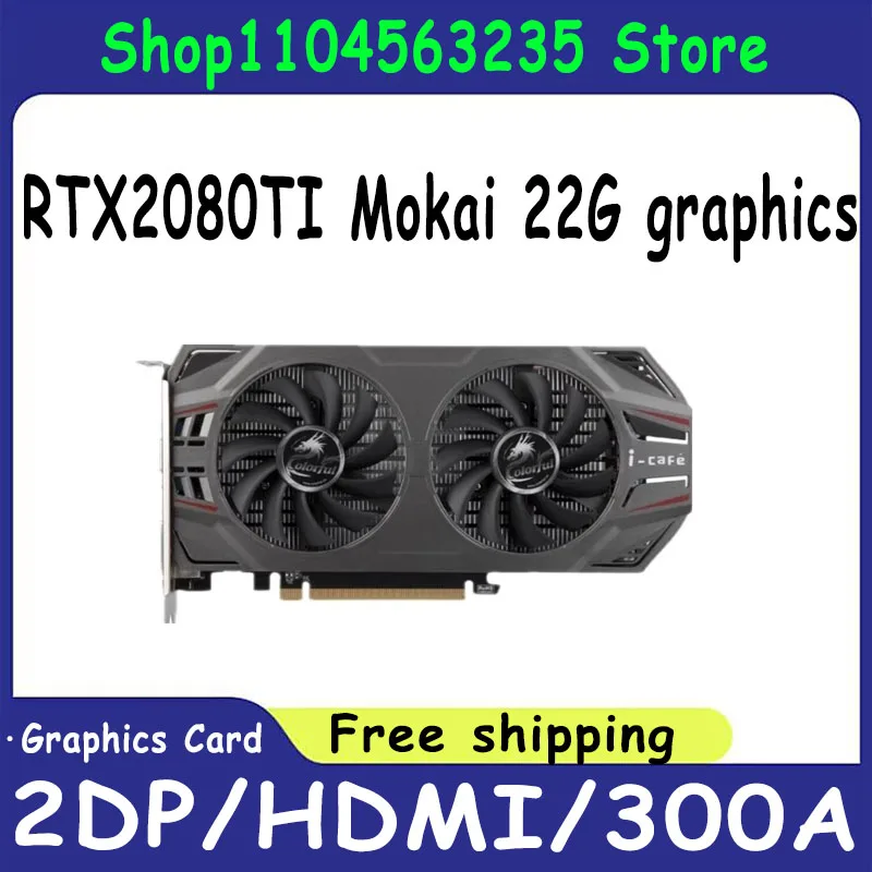 

RTX 2080TI 11GB Graphics Card Nvidia GDDR6 256bit 8nm 1750MHz Computer Video Card Mining Gaming AI mapping PCI Express 4.0 x 16