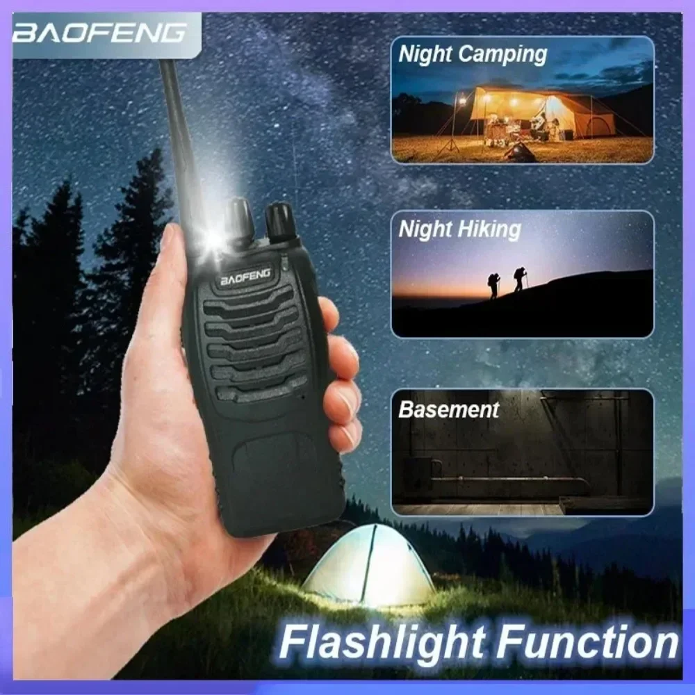 Baofeng BF-888S Pro Рация Type-C Частота зарядки Копия двусторонней радиосвязи UHF 400-470 МГц 16-канальный радиолюбитель CB приемопередатчик