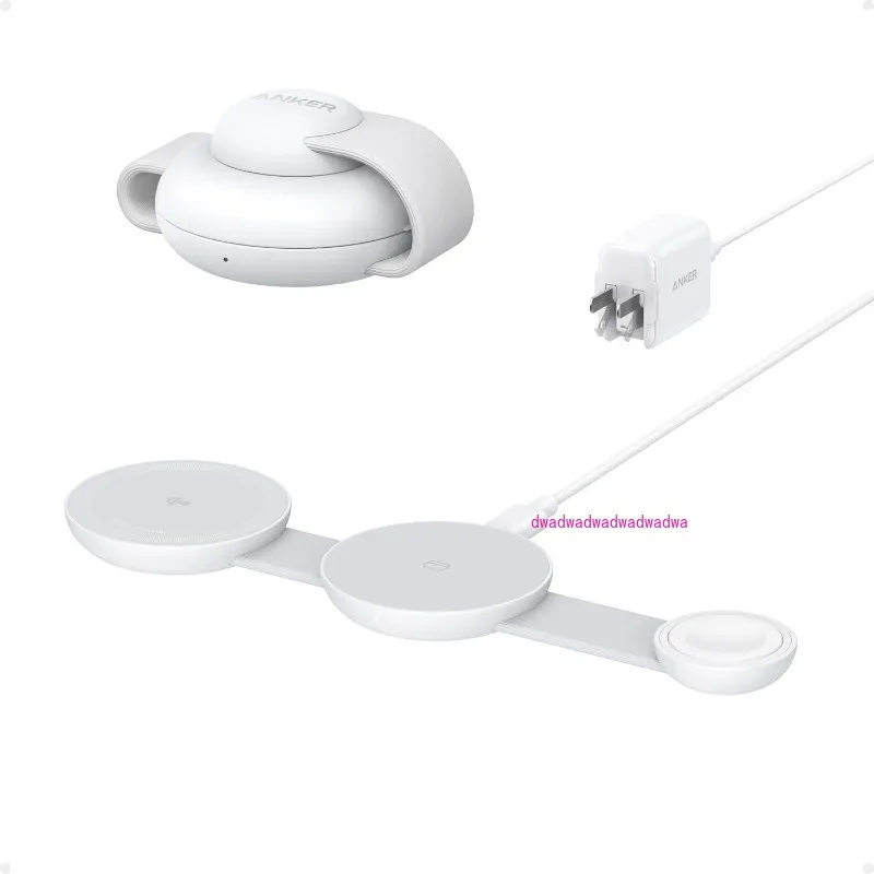 

Для IPhone 15 16 Pro Watch Airpods Anker UFO 3 в 1 Беспроводное зарядное устройство MagSafe MagGo Зарядная станция Qi2 15 Вт Складная зарядная панель