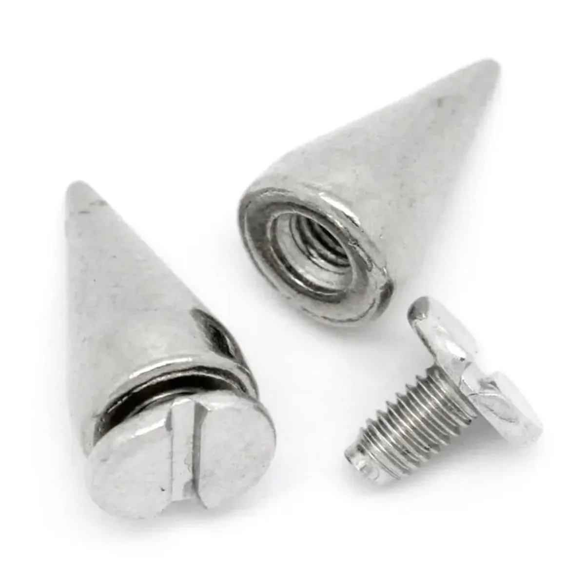 300-set-nuovo-tono-argento-punk-cono-spike-indumento-rivetti-borchie-macchie-borse-da-cucire-scarpe-14x7mm-artigianato-creativo-accessori