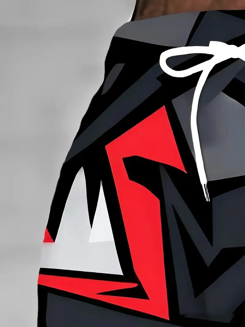 2025년 봄과 가을을 위한 새로운 남성용 바지 부드러운 캐주얼 롤러 스케이팅 3D 프린트 스트리트 남성용 바지